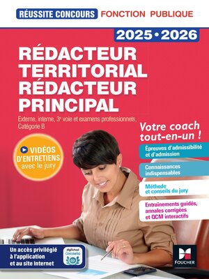 cover image of Réussite Concours--Rédacteur territorial/principal--2025-2026--Préparation complète